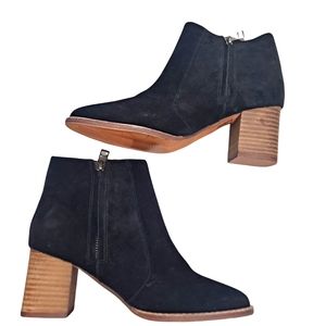 Madewell Bryce Suede Black Chelsea Boots Size 5.5